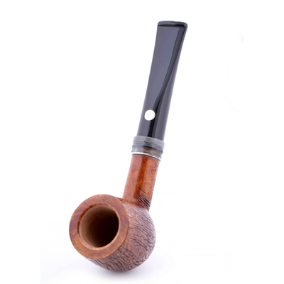 Курительная трубка Mastro de Paja Pettinata Classica с цветным кольцом, без фильтра M451-10