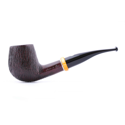 Курительная трубка Mastro de Paja Pettinata Classica с цветным кольцом, без фильтра M451-5