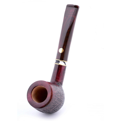 Курительная трубка Mastro de Paja Pettinata Classica с цветным кольцом, без фильтра M451-6