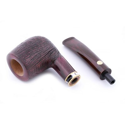 Курительная трубка Mastro de Paja Pettinata Classica с цветным кольцом, без фильтра M451-6