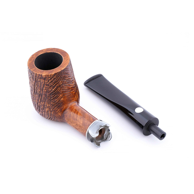 Курительная трубка Mastro de Paja Pettinata Classica с цветным кольцом, без фильтра M451-9