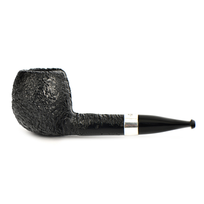 Курительная трубка Peterson Junior SandBlast - Silver Mounted - Short Apple, без фильтра