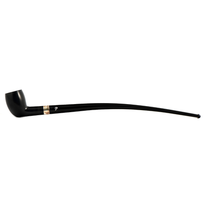 Курительная трубка Peterson Churchwarden - Ebony - Belgique Silver, без фильтра