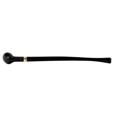 Курительная трубка Peterson Churchwarden - Ebony - Belgique Silver, без фильтра