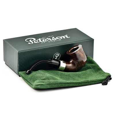 Курительная трубка Peterson De Luxe System Dark Smooth 5s P-Lip, без фильтра