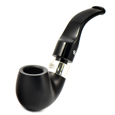 Курительная трубка Peterson De Luxe System Ebony 12.5 P_Lip, 9 мм