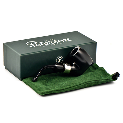 Курительная трубка Peterson De Luxe System Ebony 20FB P-Lip, без фильтра