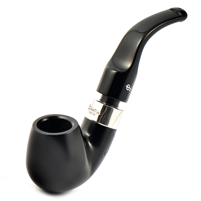 Курительная трубка Peterson De Luxe System Ebony 20s P-Lip, без фильтра