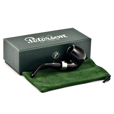 Курительная трубка Peterson De Luxe System Ebony 20s P-Lip, без фильтра