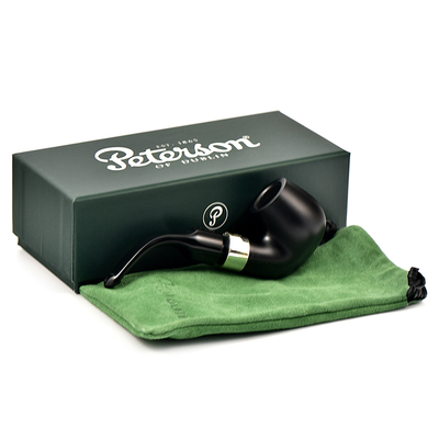 Курительная трубка Peterson De Luxe System Ebony 4s P-Lip, без фильтра