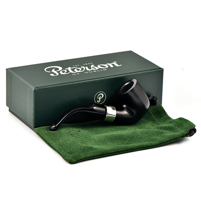 Курительная трубка Peterson De Luxe System Ebony 8s P-Lip, 9 мм