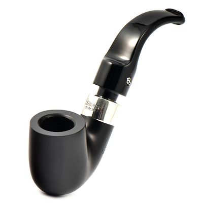 Курительная трубка Peterson De Luxe System Ebony 8s P-Lip, без фильтра