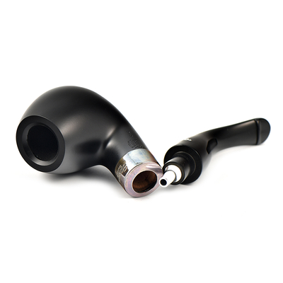 Курительная трубка Peterson De Luxe System Ebony B42 P-Lip, без фильтра