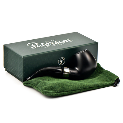 Курительная трубка Peterson De Luxe System Ebony B42 P-Lip, без фильтра