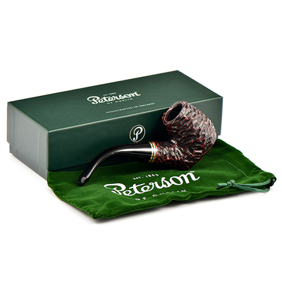 Курительная трубка Peterson Emerald Rustic 304 P-Lip, 9 мм