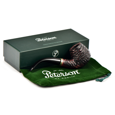 Курительная трубка Peterson Emerald Rustic 68 P-Lip, 9 мм