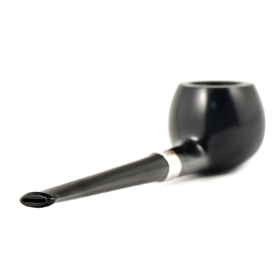 Курительная трубка Peterson Junior Ebony - Silver Mounted - Prince, без фильтра
