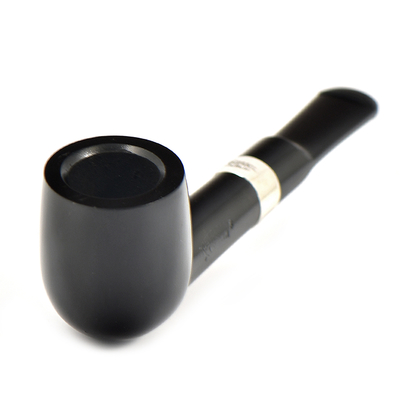 Курительная трубка Peterson Junior Ebony - Silver Mounted Straight Lovat, без фильтра
