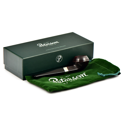 Курительная трубка Peterson Junior Heritage - Silver Mounted Straight Buldog, без фильтра