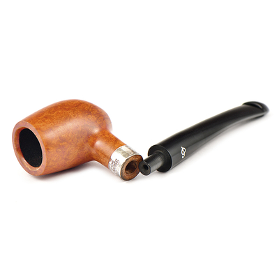 Курительная трубка Peterson Speciality Pipes - Barrel - Natural Silver Mounted P-Lip, без фильтра