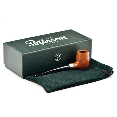 Курительная трубка Peterson Speciality Pipes - Barrel - Natural Silver Mounted P-Lip, без фильтра