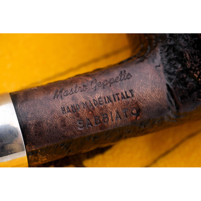 Курительная трубка SER JACOPO Mastro Geppetto Blast Silver, 9 мм G631-2