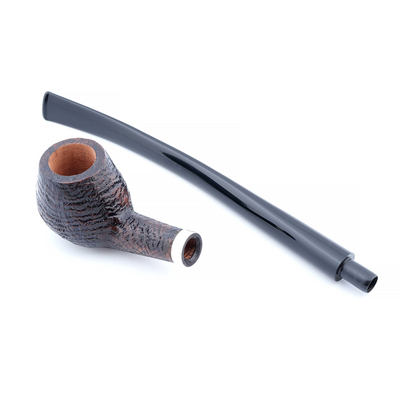 Курительная трубка SER JACOPO Mastro Geppetto Churchwarden Blast Silver, 9 мм G071-1