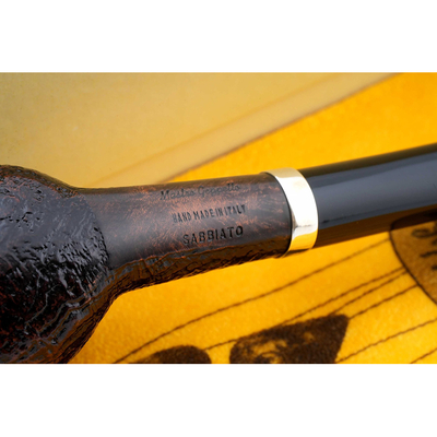 Курительная трубка SER JACOPO Mastro Geppetto Churchwarden Blast Silver, 9 мм G071-1