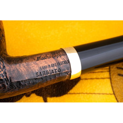 Курительная трубка SER JACOPO Mastro Geppetto Churchwarden Blast Silver, 9 мм G071-2