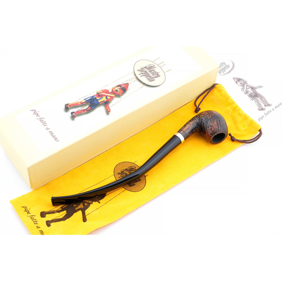 Курительная трубка SER JACOPO Mastro Geppetto Churchwarden Blast Silver, 9 мм G071-2