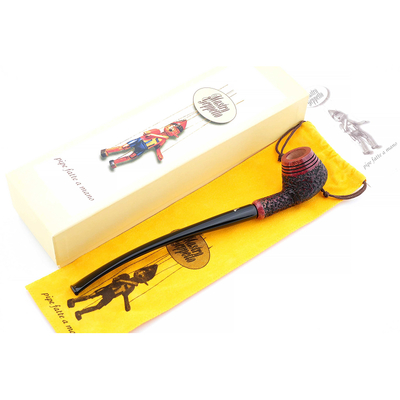Курительная трубка SER JACOPO Mastro Geppetto Churchwarden Rustic, 9 мм G821-3