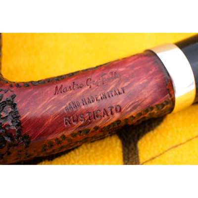 Курительная трубка SER JACOPO Mastro Geppetto Rustic Silver, 9 мм G821