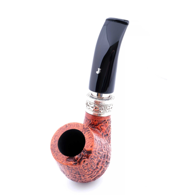 Курительная трубка SER JACOPO S2 Blast Silver, 9 мм S233-3