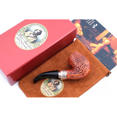 Курительная трубка SER JACOPO S2 Blast Silver, 9 мм S233-3