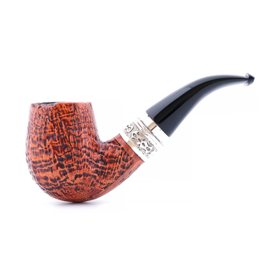 Курительная трубка SER JACOPO S2 Blast Silver, 9 мм S233-3