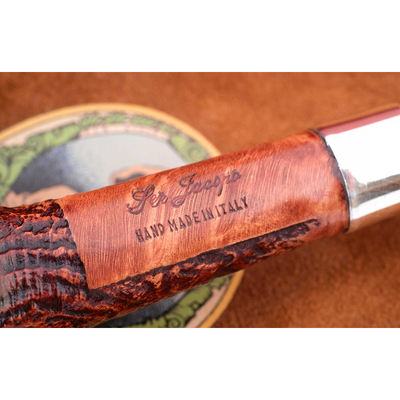 Курительная трубка SER JACOPO S2 Blast Silver, 9 мм S552-1