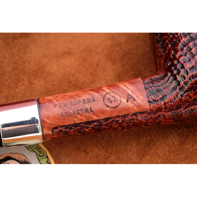 Курительная трубка SER JACOPO S2 Blast Silver, 9 мм S552-1