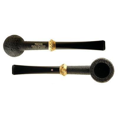 Курительная трубка Tsuge Metal Bamboo Billiard 302 арт. 40895, без фильтра