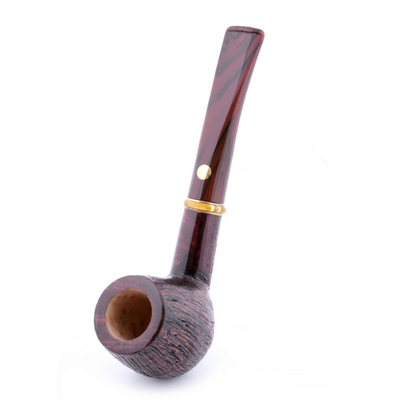 Курительная трубка Mastro de Paja Pettinata Classica с цветным кольцом, без фильтра M451-3