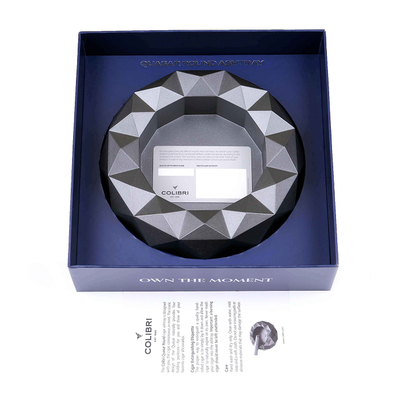 Пепельница Colibri Quasar на 6 сигар, Серый лак Gunmetal AT300T3