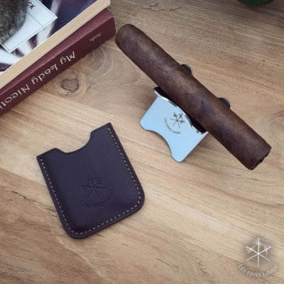 Подставка под сигару Brown Leather Cigar Stand (Коричневая)