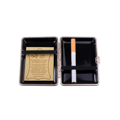 Портсигар Stoll на 14 сигарет, натуральная кожа, Бургунди C60