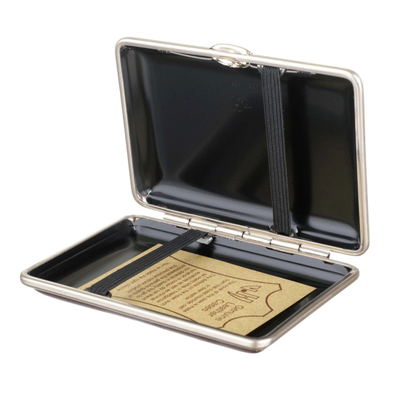 Портсигар Stoll на 14 сигарет, натуральная кожа, Карбон C61