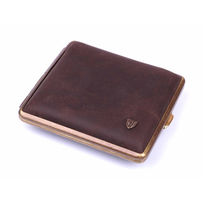 Портсигар Stoll на 18 сигарет, натуральная буйволиная кожа C24