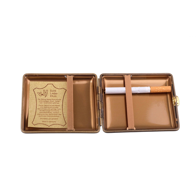 Портсигар Stoll на 18 сигарет, натуральная буйволиная кожа C24