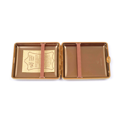 Портсигар Stoll на 18 сигарет, натуральная кожа, Черная змея C09-7