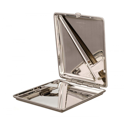 Портсигар Stoll на 26 сигарет, нержавеющая сталь C42