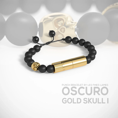 Пробойник-браслет Oscuro Gold Skull I арт. BP3228032