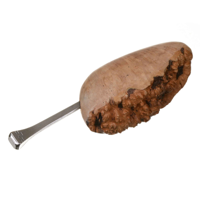 Тампер трубочный Passatore, хром и бриар (Германия) 492-081