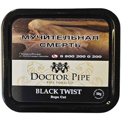 Трубочный табак Doctor Pipe Twist Black Rope Cut 50 гр.